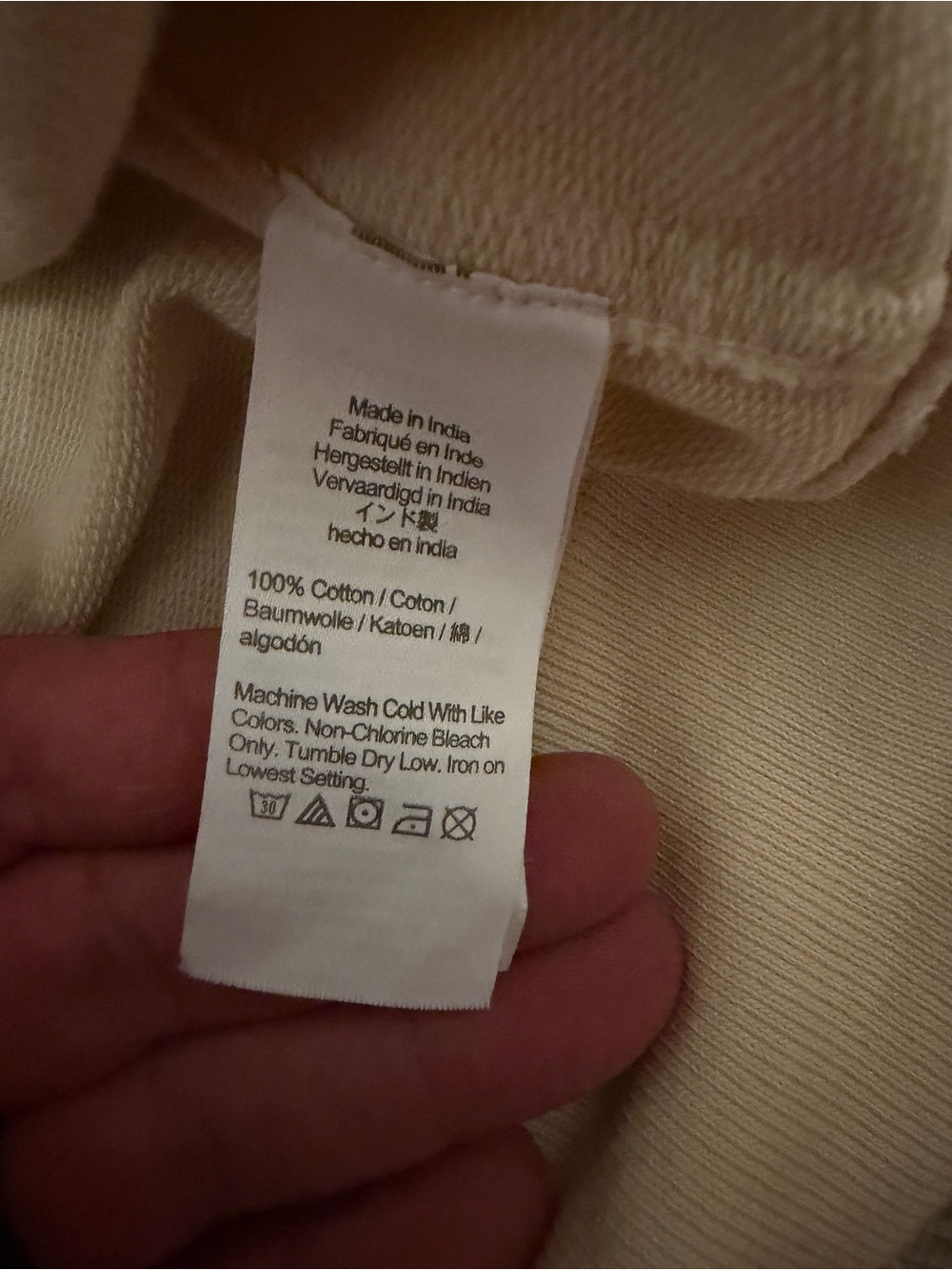 J. Crew Men’s Cream Polo Rugby Sweatshirt - Picture 3 of 3